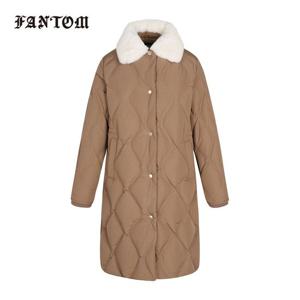 [팬텀] 여성 렉스퍼 카라 퀼팅 덕다운 롱 패딩 점퍼