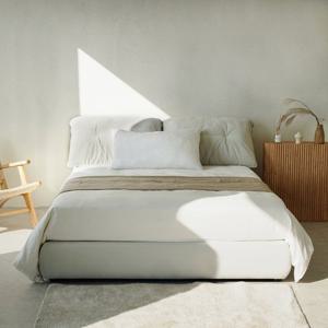 이노센트 플러피 아쿠아 패브릭 침대 SS+케미컬폼매트 i104803