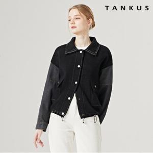 [탱커스] 스티치 데님 믹스 자켓 (TW4JK009L0)