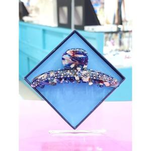 로뎀 세이브존05 프랑스 스와로브스키 슬림 중 집게핀(멀티블루) RD24030037