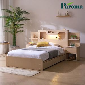 파로마 베이 페일 LED 3서랍 침대 SS 프리미엄유로탑70T ODM0118