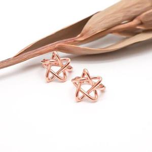 14k 민자 별 원터치 귀걸이 OPSYE15593