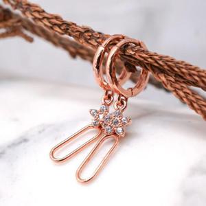 14k 별 큐빅 원터치 귀걸이 OPNIE3231-1