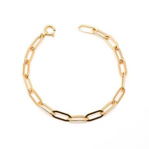 14k 볼드한 클립 체인 팔찌 OPPEB3135