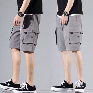 허리밴딩반바지 포켓 카고팬츠 7부바지