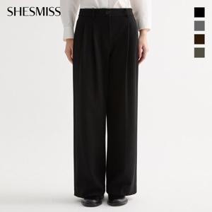 [쉬즈미스] 포멀 투턱 와이드 팬츠_SWWSLO41060