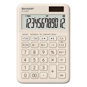샤프 일반용계산기 EL-M337 베이지 다중변환기능 TAX 메모리계산