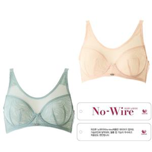 와코루 C컵 가볍고 편안한 모던 데일리 노와이어 홑겹브라(WBRX207C)