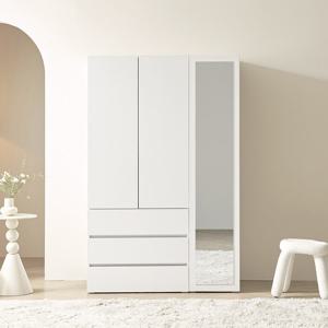 포스트모던 니트 1200 옷장 (서랍옷장+전신거울 틈새옷장)