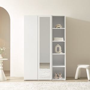 포스트모던 니트 1200 옷장 (전신거울옷장+오픈 틈새옷장)