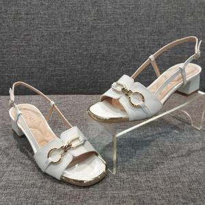 미셸 by 탠디 4cm 여성 데일리 스틸 포인트 샌들 124042 IV