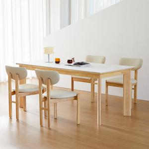 베스트리빙 데이지 1800 포세린 통세라믹 헤리스 4인용 식탁 테이블 카페 인테리어 식탁세트