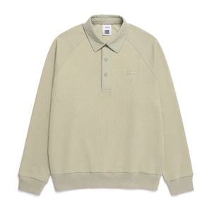 내셔널지오그래픽 N251USW150 피타 카라 세미오버핏 스웻 셔츠 BEIGE KHAKI