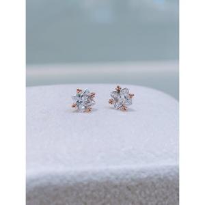 미니골드 14K 센스버블 스퀘어 귀걸이 ECOM4386