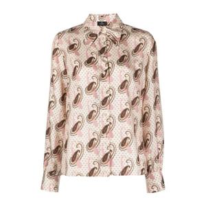 에트로 페이즐리 프린트 슬림 핏 셔츠 11720 52040990