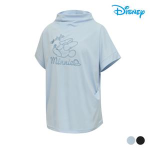 [디즈니골프] 여성 루즈핏 터틀넥 반팔 티셔츠 DM1LTS005