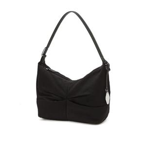 [질스튜어트ACC] JABA5E248   [보우백] 블랙 나일론 원단 셔링 숄더백 M