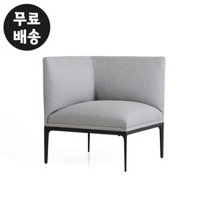 뷰즈 패브릭 쇼파 코너형 1인용 소파(라이트그레이)