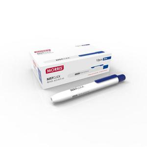 JUST CLICK 화이트 보드마카 M MRW-106 청 12자루 모리스