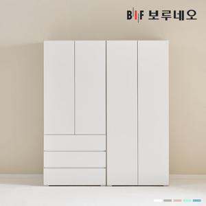 [착불] 보루네오 비긴 1600 J세트 옷장 이불장 미니 아이 작은방 원룸 슬림