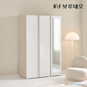 [착불] 보루네오 리키 1200 D세트 옷장 이불장 미니 아이 작은방 전신거울 원룸 슬림