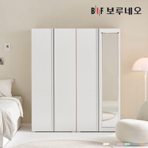 [착불] 보루네오 타키 1600 L세트 장롱 장농 이불장 미니 아이 작은방 원룸 슬림 거울 5자 6자