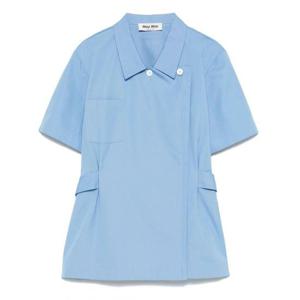 [MIU MIU] 라프리마 여성 셔츠 캔버스 MK1934SOOO1BMS F0013 AZZURRO /9