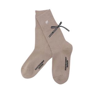 [마스터바니에디션] 여성 논슬립 레터링 리본 포인트 양말(421D3SC103)