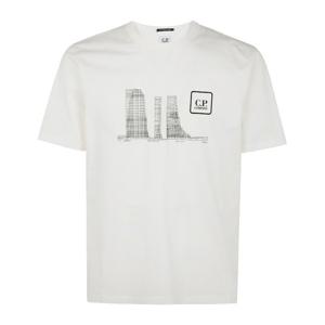 CP컴퍼니 그래픽 프린트 크루넥 레귤러 핏 티셔츠 18CLTS048A 0