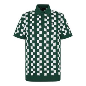 [레노마골프] 남성 체크 패턴 요꼬 카라 반팔 니트 RMSPN2202-804