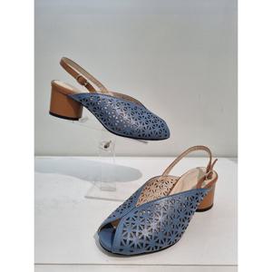 [에스콰이아] 여성 펀칭 샌들 굽5센치 EQCMSD649