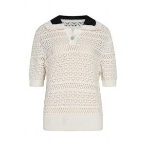 [예쎄](예쎄) 카라 배색 펀칭 반팔 니트(YW06KP47C)