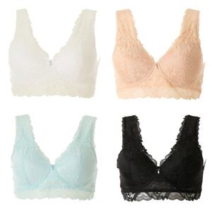 [비너스]노와이어 브라탑 컵란쥬 소프트한몰드컵 브라 VLGC656