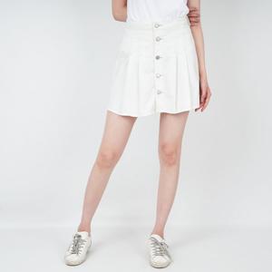 [게스]게스 여성 청치마 핀턱 데님 스커트 화이트 YO2D0551 W