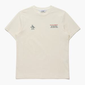 [먼싱웨어]여성 펭귄 로고 라운드 티셔츠 라이트옐로우(MQ222PTS46)