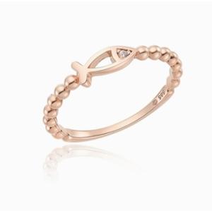 [로이드] 주문제작 행운 탄생석 볼라인 물고기 반지 LRS22227G