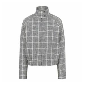 [레코브](레코브) 체크 린넨 집업 자켓(LK61C5JK513X)