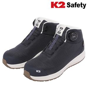 K2 세이프티 LT-122NA 다이얼 논슬립 하이탑 초경량 안전화 현장 안전작업화