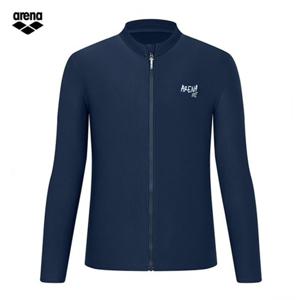 아레나 그린웨이브 A5BM1PR04 DNV (주머니백 증정) 남성비치 릴렉스핏 집업래쉬가드 수영복