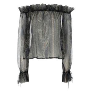 생로랑 블라우스 823001 Y4K854007 Blue