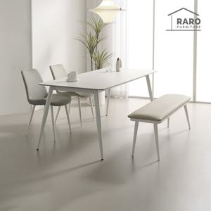 라로퍼니처 비너스 1800 양면 포세린 세라믹 6인 식탁 세트 (의자2+벤치1)