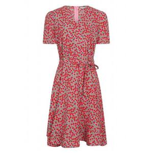 [레코브](레코브) 패턴 브이넥 반팔 원피스(LC61C5OP529X)