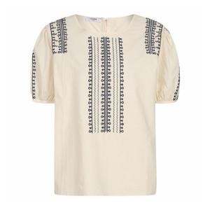 [레코브](레코브) 자수 포인트 반팔 블라우스(LC31C8BL014X)