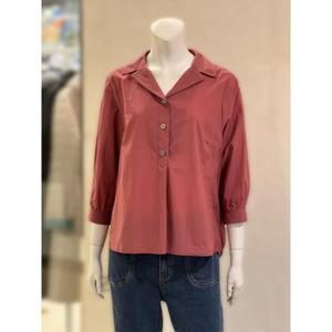 벨리시앙 세이브존01 오픈칼라 백밴딩 블라우스(2color) BL4212