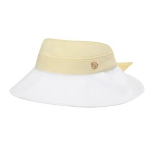 [엘르골프]25년 여름 여성 리본 포인트 와이드 썬 바이저[6L47401]