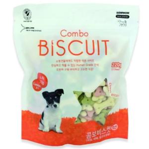 바우와우 콤보 비스켓 220g