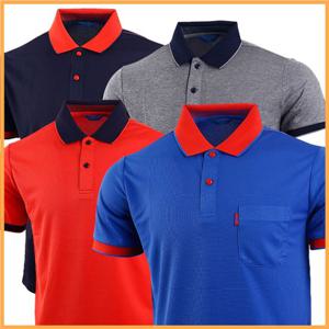 기능성 카라티셔츠 에어로쿨 배색카라 포인트 냉감