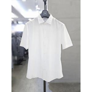 바쏘옴므 세이브존03 바쏘옴므 남자 여름 드레스 셔츠 화이트 반팔 남방 WSAGZ2TD61A