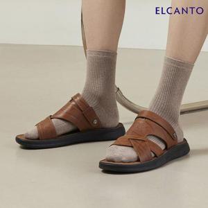 엘칸토  (LCMW54U426) 남성 소가죽 투웨이 컴포트 웨빙 샌들 3.5cm