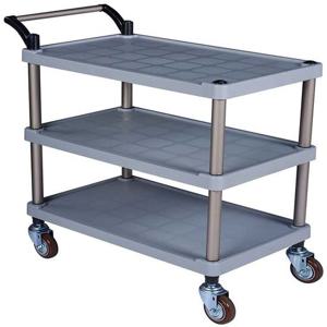 서빙카 플라스틱 3단 특대 회색(소폭)바퀴